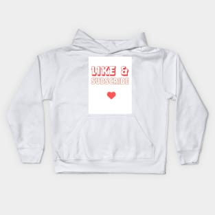 like subscribe Kids Hoodie